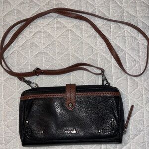 The Sak Black and Brown Crossbody Bag
